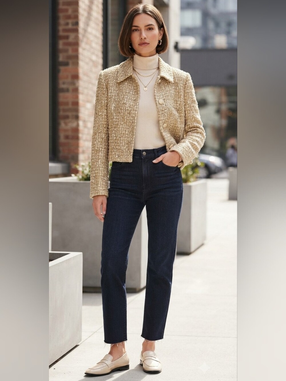 Louben Short Button Up Jacket - size 12